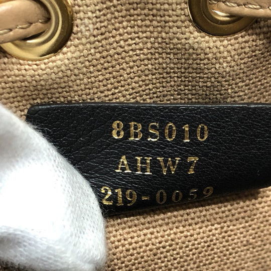 FENDI Shoulder Bag 8BS010 Canvas / leather multicolor Zucca Bucket bag Women Used Authentic