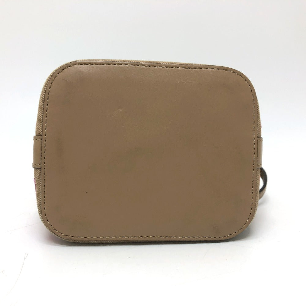 FENDI Shoulder Bag 8BS010 Canvas / leather multicolor Zucca Bucket bag Women Used Authentic