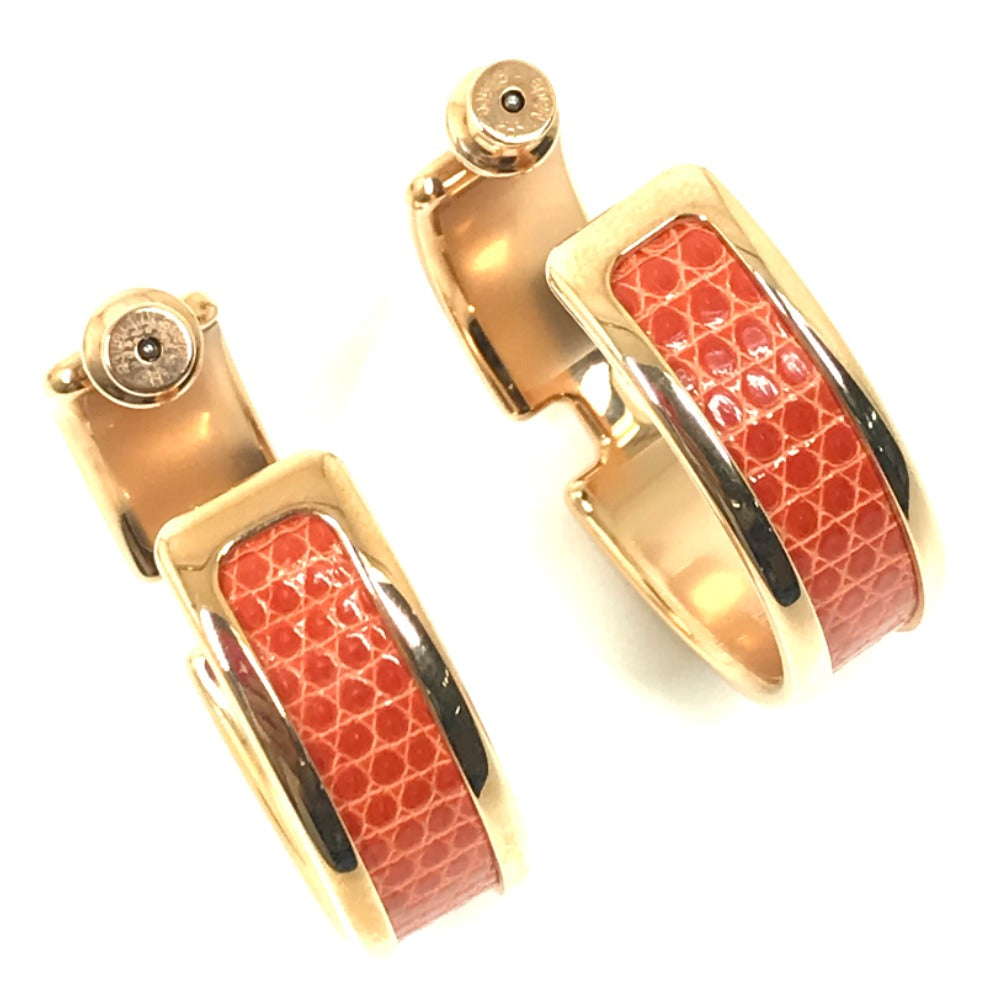 HERMES Pierce metal Orange Accessories Olympe Women Used Authentic
