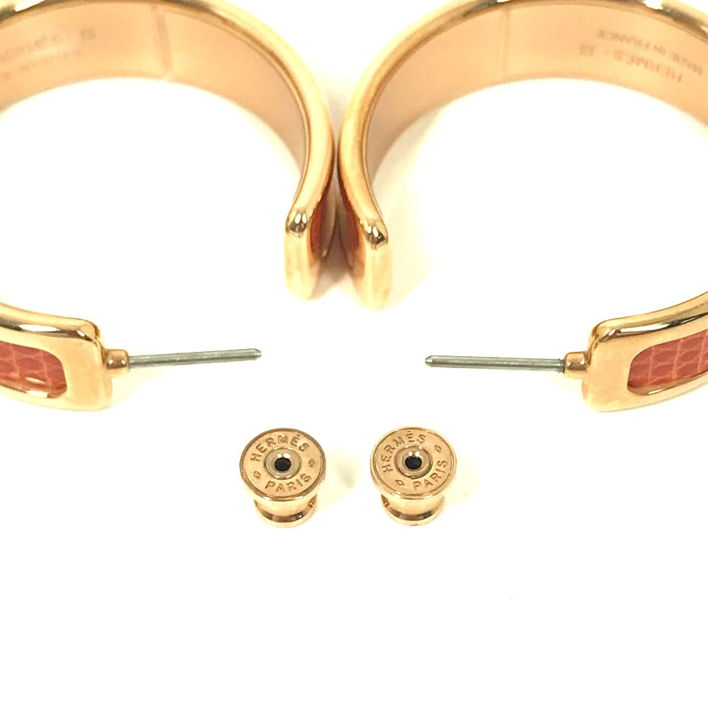 HERMES Pierce metal Orange Accessories Olympe Women Used Authentic