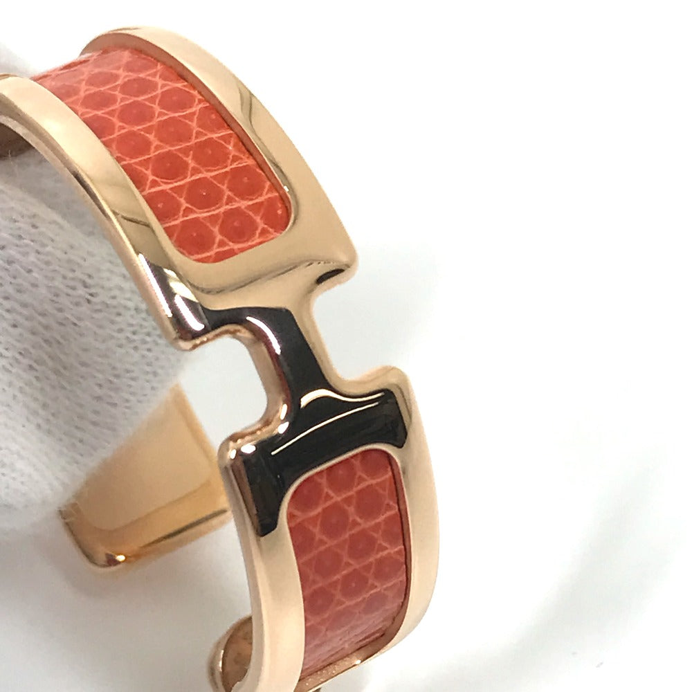 HERMES Pierce metal Orange Accessories Olympe Women Used Authentic