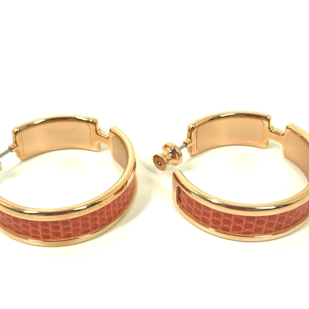 HERMES Pierce metal Orange Accessories Olympe Women Used Authentic
