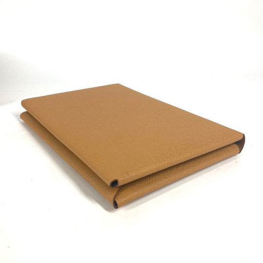 HERMES Clutch bag Epsom Brown x pink With porch Calvi GM unisex(Unisex) Used Authentic