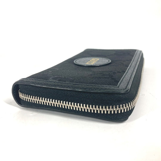 GUCCI Long Wallet Purse 625576 Nylon / leather black logo Off The Grid mens Used Authentic