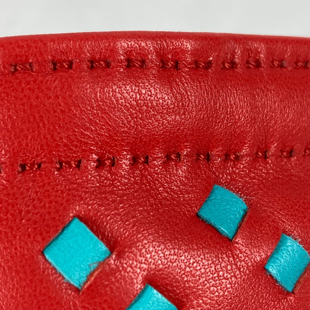 HERMES Pouch Anyo Miro Red x blue purse Pochette pillow PM Women Secondhand Authentic