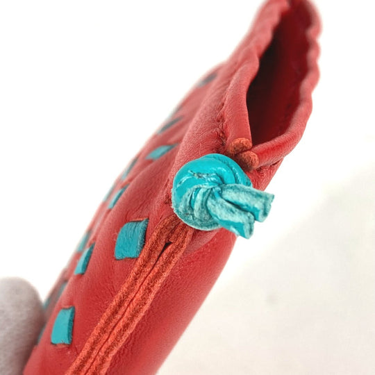 HERMES Pouch Anyo Miro Red x blue purse Pochette pillow PM Women Secondhand Authentic