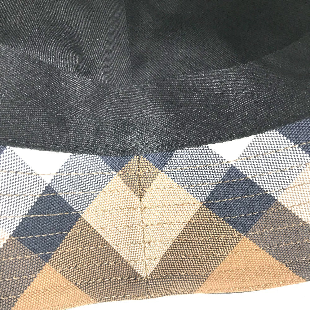 BURBERRY hat 8052981 cotton beige check Women S Used Authentic