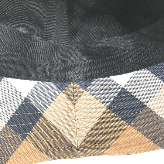 BURBERRY hat 8052981 cotton beige check Women S Used Authentic