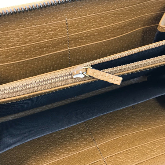 GUCCI Long Wallet Purse 602532 GG Supreme Canvas Beige x brown Mini GG Supreme DISNEY Collaboration Mickey Mouse Women Used Authentic