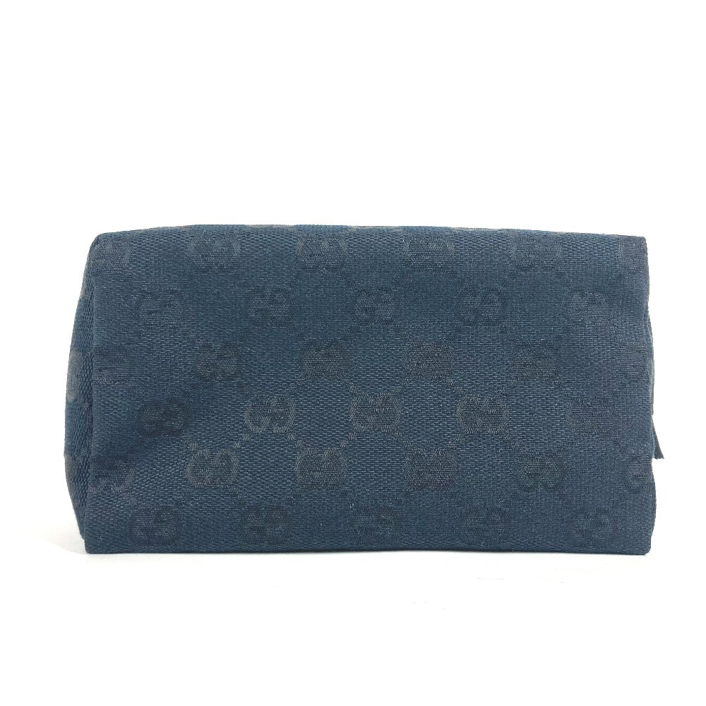 GUCCI Pouch 039.1117 GG canvas black GG Women Used Authentic
