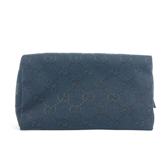 GUCCI Pouch 039.1117 GG canvas black GG Women Used Authentic