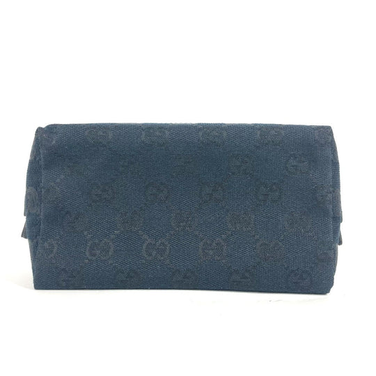 GUCCI Pouch 039.1117 GG canvas black GG Women Used Authentic