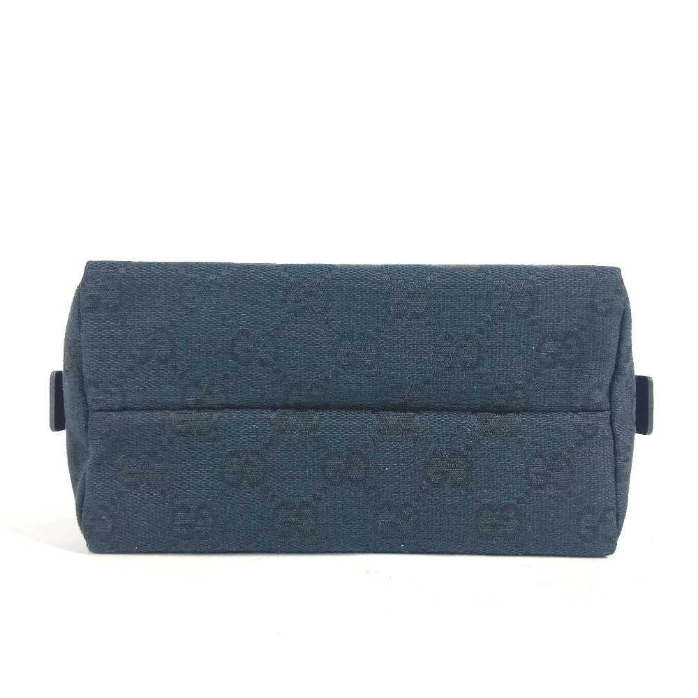 GUCCI Pouch 039.1117 GG canvas black GG Women Used Authentic