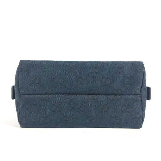 GUCCI Pouch 039.1117 GG canvas black GG Women Used Authentic