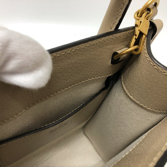 GUCCI Shoulder Bag 671623 GG Supreme Canvas light beige GG Supreme Interlocking G Mini Tote Bag