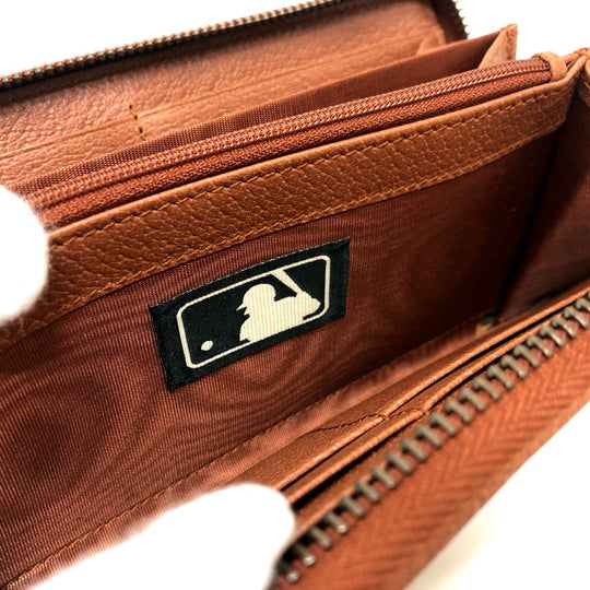 GUCCI Long Wallet Purse 547791 GG canvas / leather beige GG New York Yankees collaboration NY Women Used Authentic