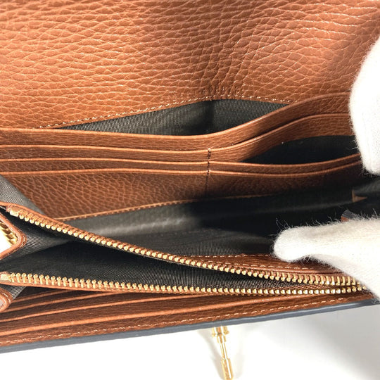 GUCCI Long Wallet Purse 652681 GG canvas blue GG denim Jackie 1961 Women Used Authentic