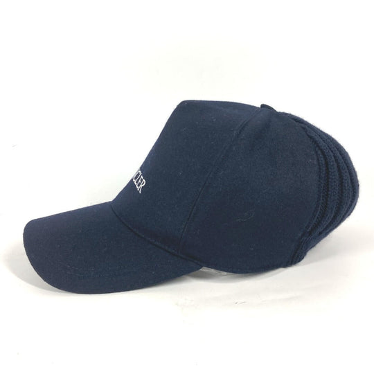 MONCLER cap wool Navy hat cap baseball logo