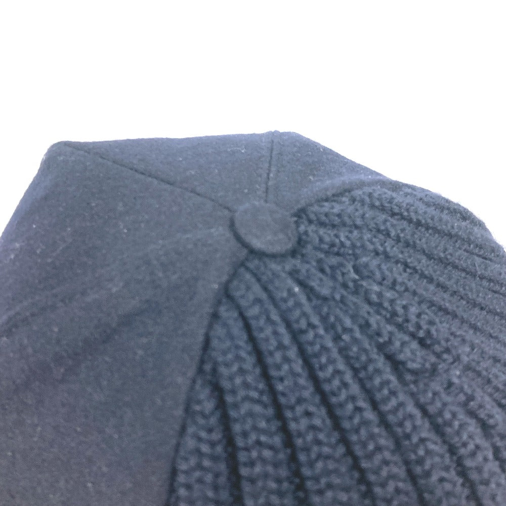 MONCLER cap wool Navy hat cap baseball logo