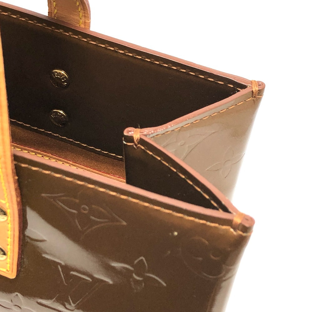 LOUIS VUITTON Tote Bag M91143  Monogram Vernis Brown Monogram Vernis Reed MM Women Secondhand Authentic