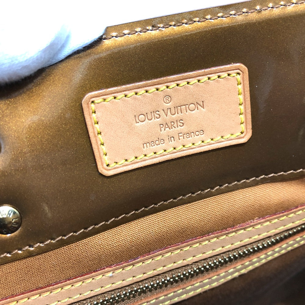 LOUIS VUITTON Tote Bag M91143  Monogram Vernis Brown Monogram Vernis Reed MM Women Secondhand Authentic