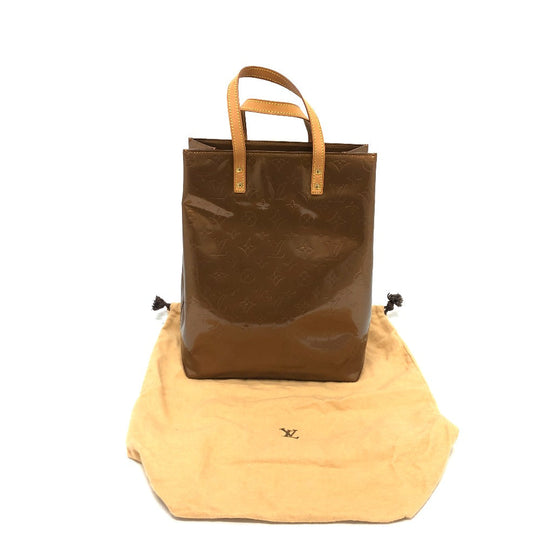LOUIS VUITTON Tote Bag M91143  Monogram Vernis Brown Monogram Vernis Reed MM Women Secondhand Authentic