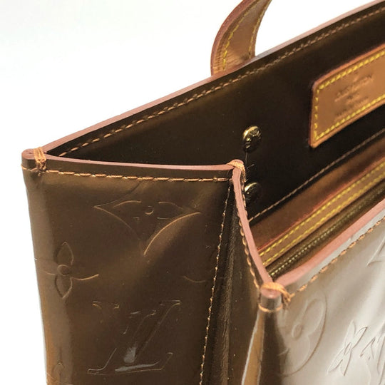 LOUIS VUITTON Tote Bag M91143  Monogram Vernis Brown Monogram Vernis Reed MM Women Secondhand Authentic