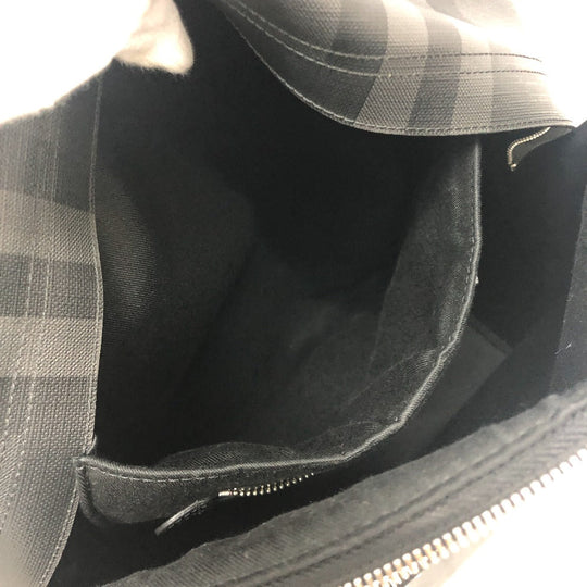 BURBERRY Backpack PVC gray graphic Women Used Authentic