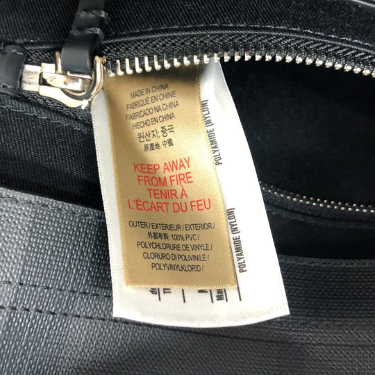 BURBERRY Backpack PVC gray graphic Women Used Authentic