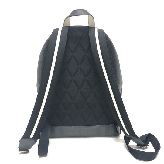 BURBERRY Backpack PVC gray graphic Women Used Authentic