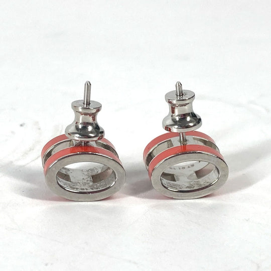 HERMES Pierce Gold Plated Orange H logo pop ash mini Women Used Authentic