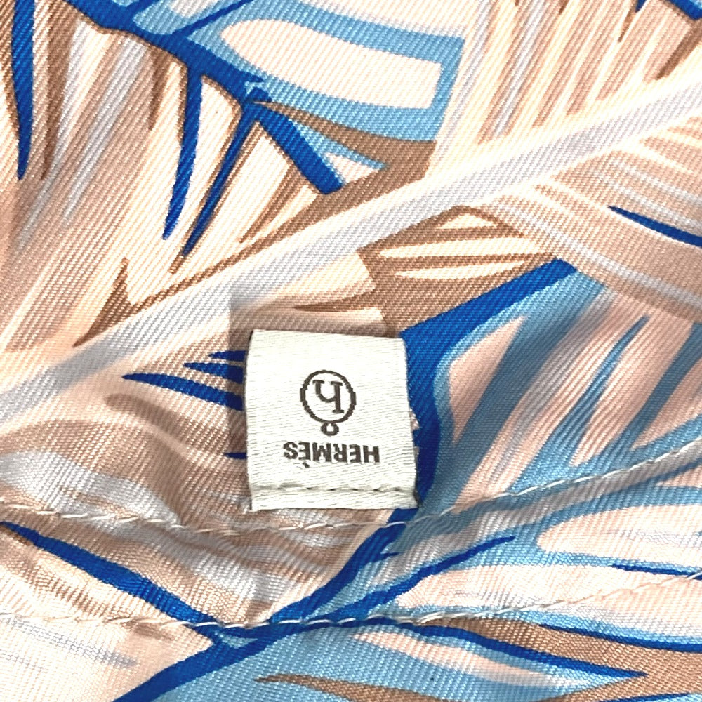 HERMES Pouch silk pink Drawstring pouch Petith Women Used Authentic