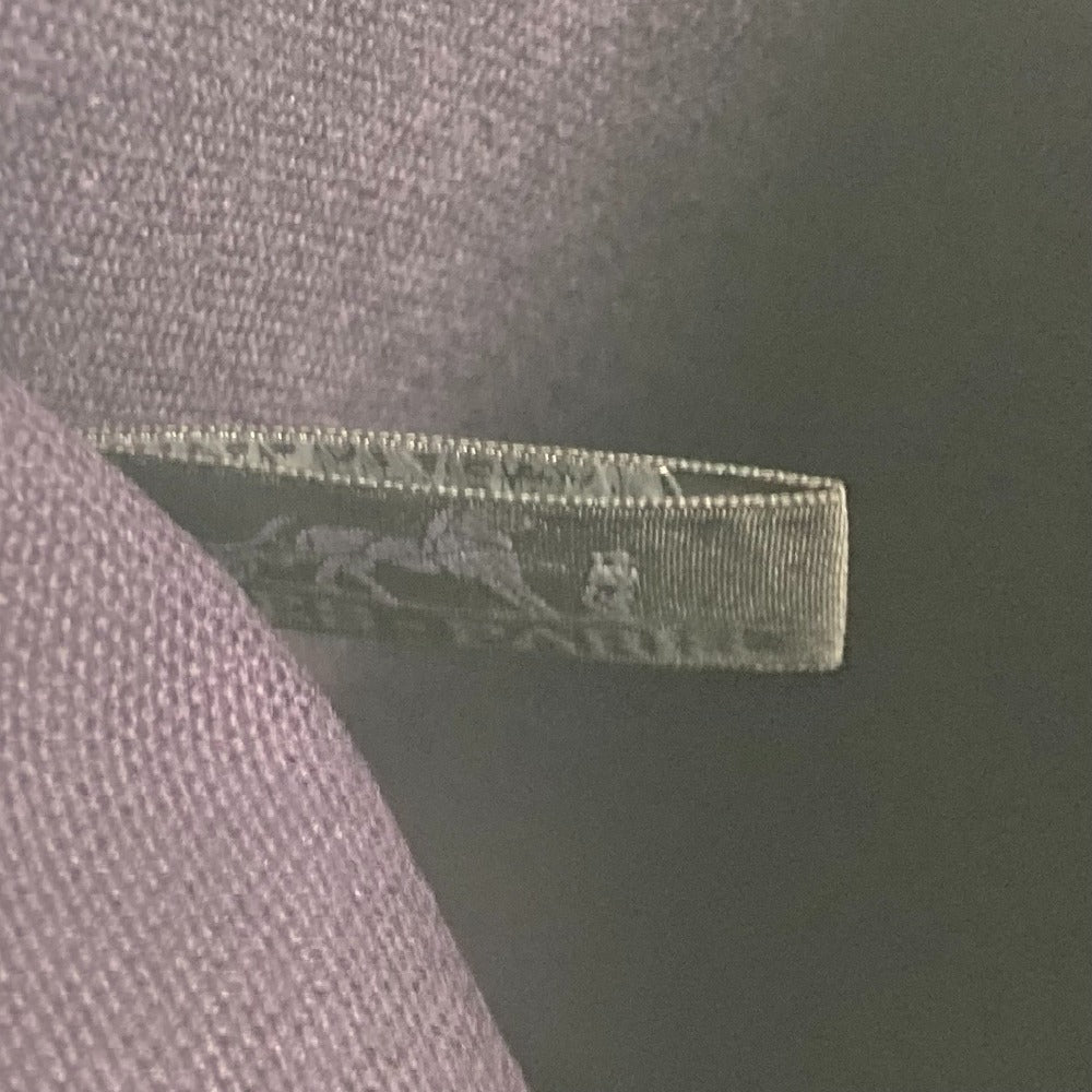 HERMES Pouch cotton Navy logo flat Yachting PM unisex(Unisex) Used Authentic