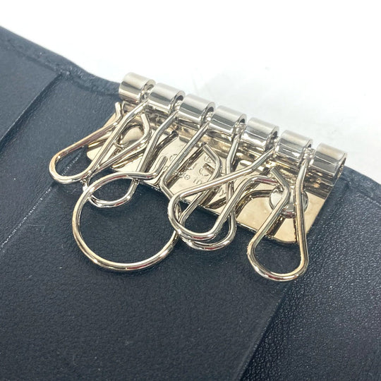 GUCCI Key case Key holder  181680 Sima leather black Guccisima GG 6-key set unisex(Unisex) Used Authentic