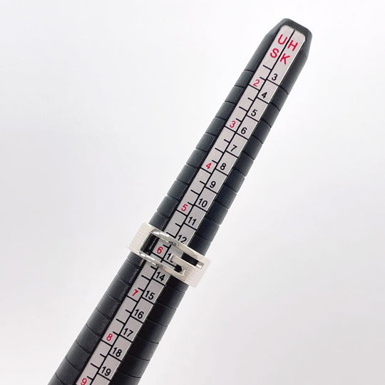 GUCCI Ring Silver925 Silver Branded Cutout G