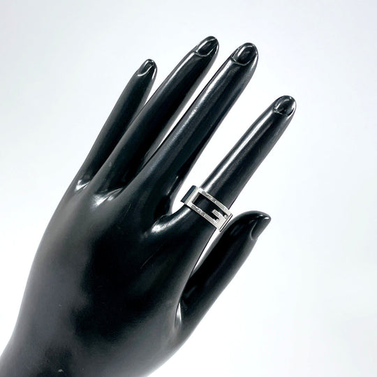 GUCCI Ring Silver925 Silver Branded Cutout G