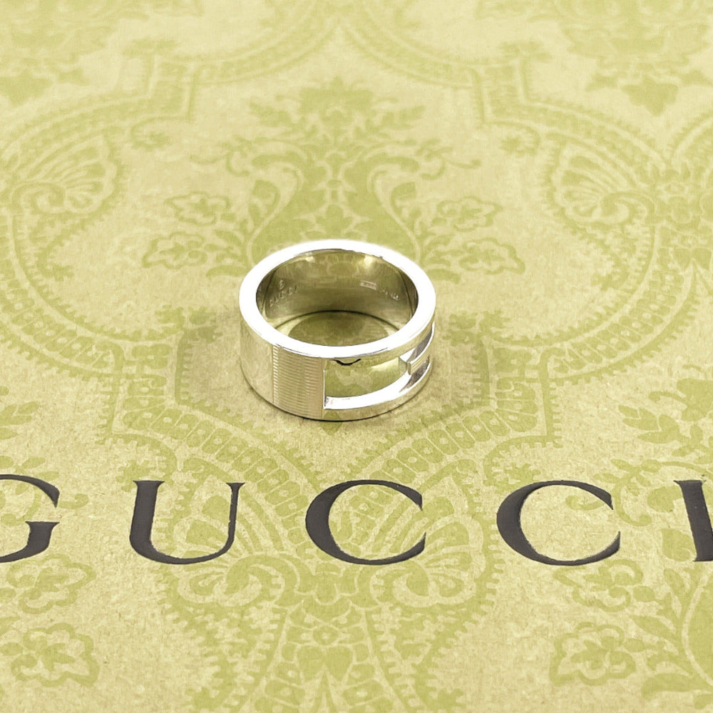 GUCCI Ring Silver925 Silver Branded Cutout G 10