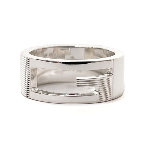 GUCCI Ring Silver925 Silver Branded Cutout G