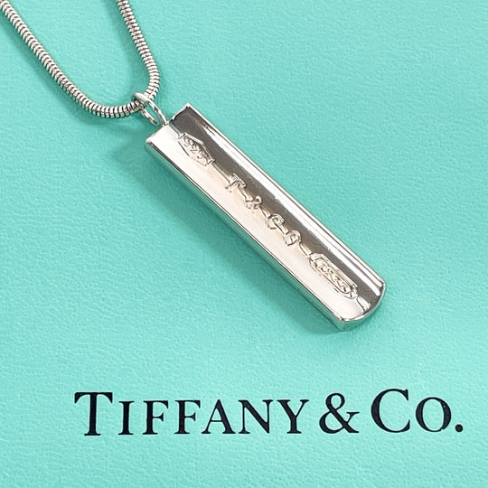 TIFFANY&Co. Necklace Silver925 Silver Bar Pendant 1837 Women(Unisex) Used Authentic