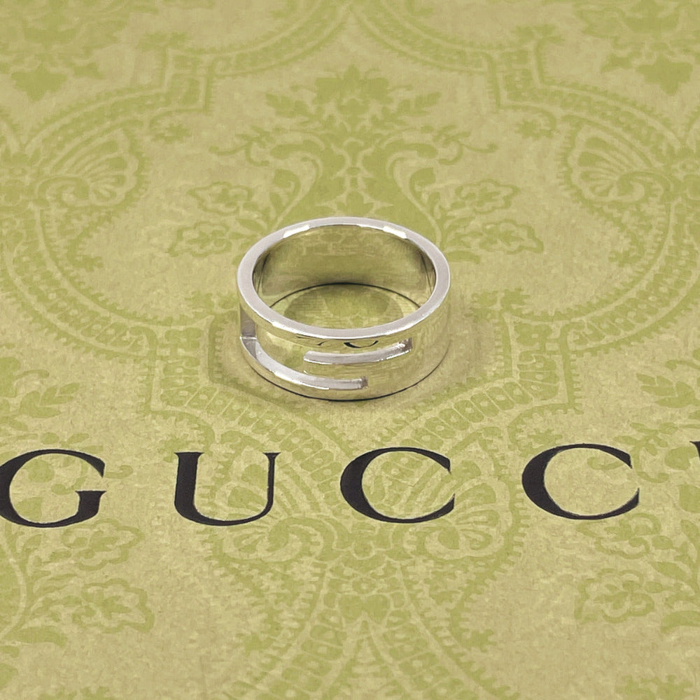 GUCCI Ring Silver925 Silver Branded Cutout G