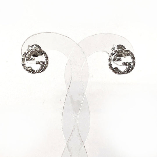 GUCCI Pierce Silver925 Silver Interlocking G