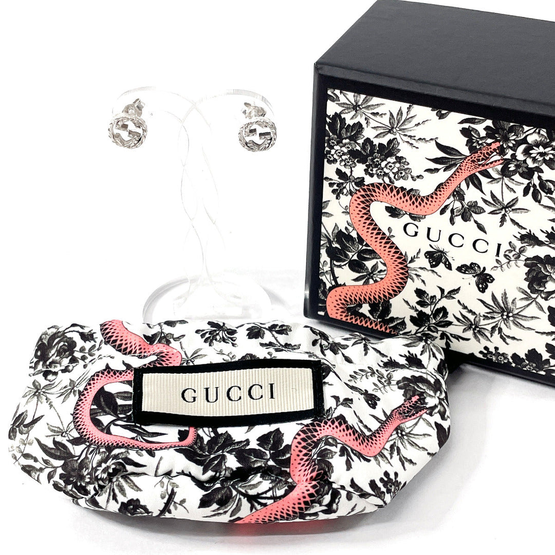 GUCCI Pierce Silver925 Silver Interlocking G