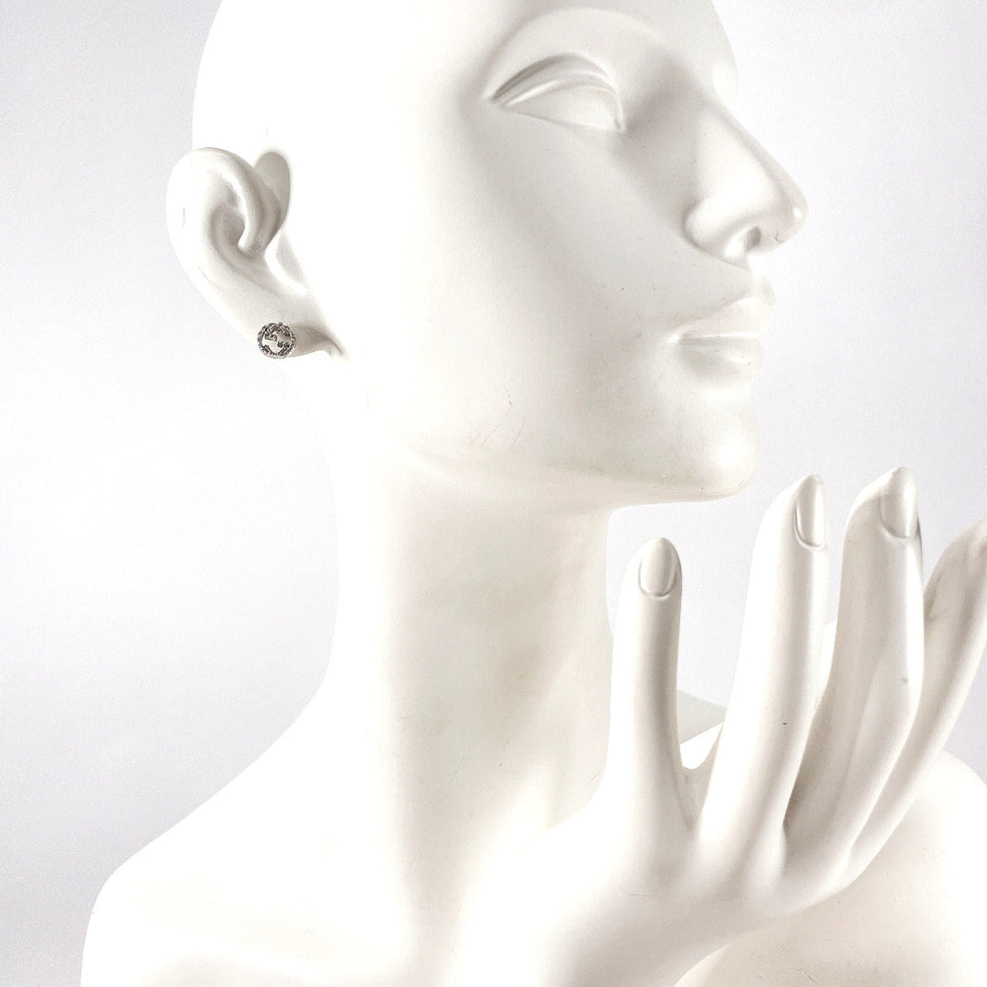 GUCCI Pierce Silver925 Silver Interlocking G