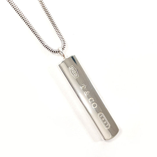 TIFFANY&Co. Necklace Silver925 Silver Bar Pendant 1837