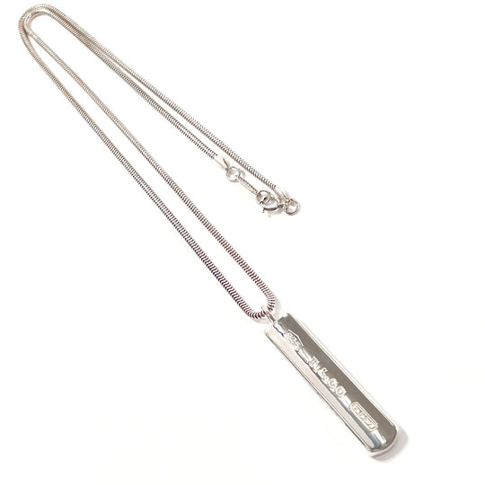 TIFFANY&Co. Necklace Silver925 Silver Bar Pendant 1837