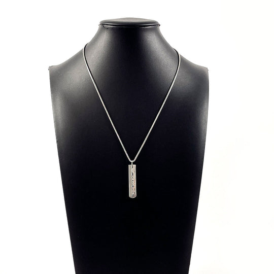 TIFFANY&Co. Necklace Silver925 Silver Bar Pendant 1837