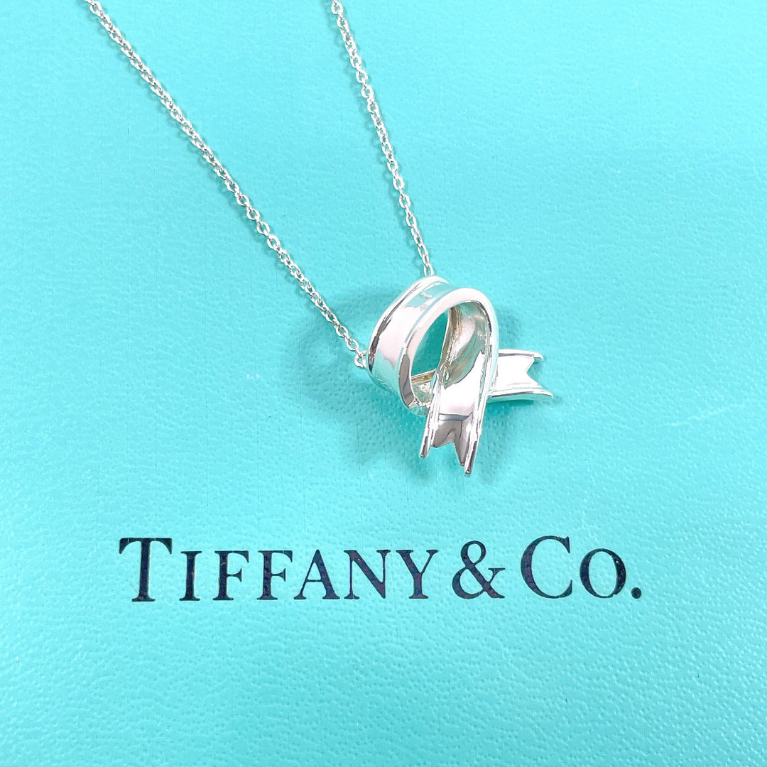 TIFFANY&Co. Necklace Silver925 Silver ribbon