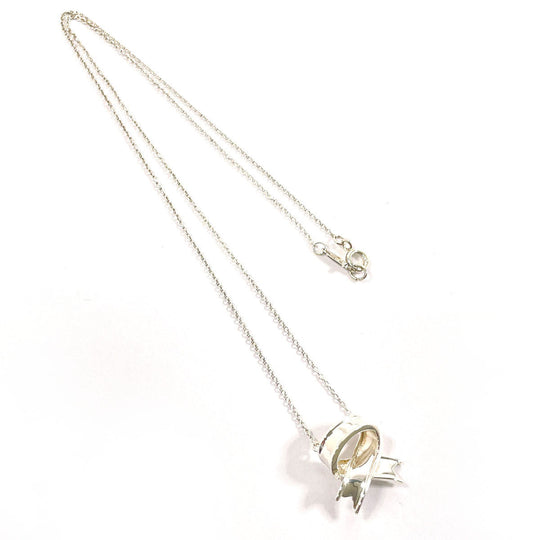 TIFFANY&Co. Necklace Silver925 Silver ribbon