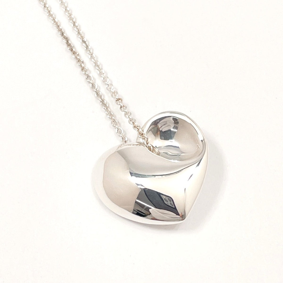 TIFFANY&Co. Necklace Silver925 Silver Fold heart