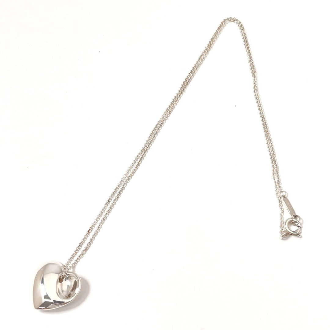 TIFFANY&Co. Necklace Silver925 Silver Fold heart